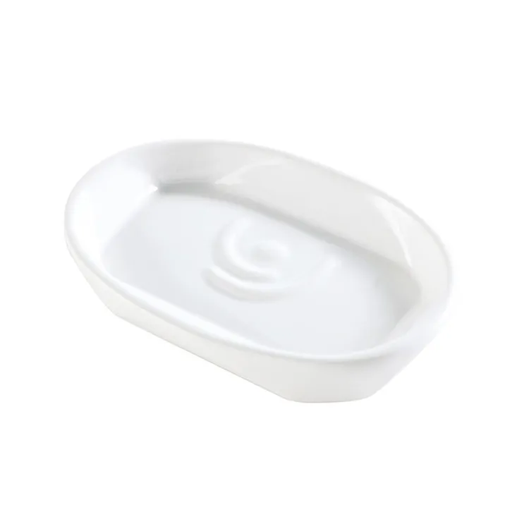 Liz porta sapone in ceramica da appoggio bianco codice prod: 000LZ09AP product photo