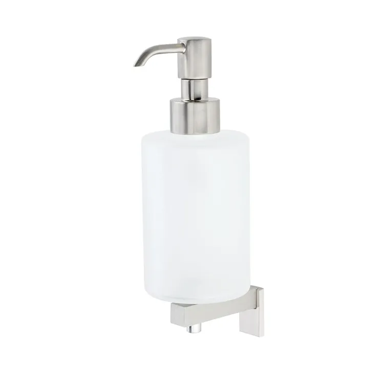 Saturno dispenser sapone a parete vetro pompetta acciaio satinato codice prod: 000ST3054 product photo