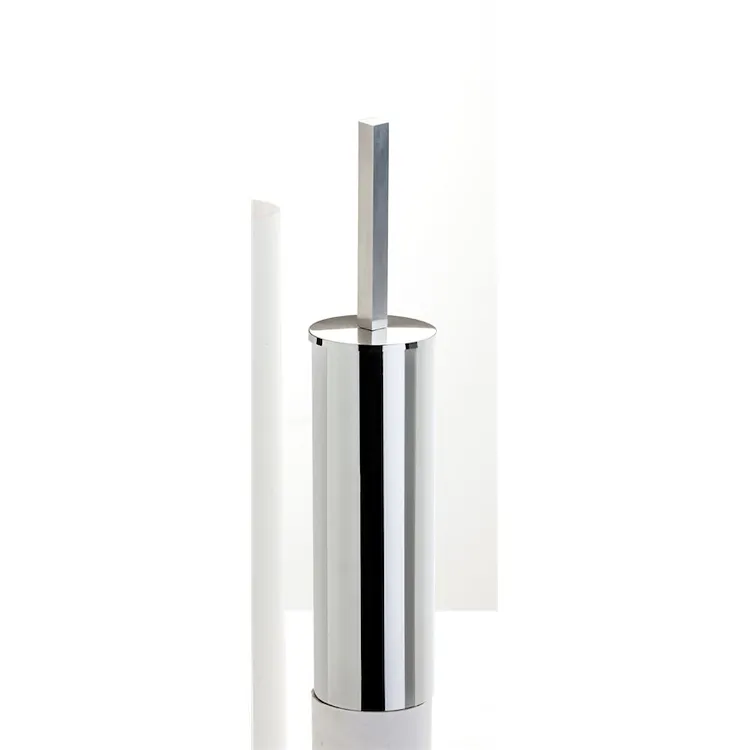 Saturno porta scopino da appoggio acciaio satinato codice prod: 000ST03954 product photo