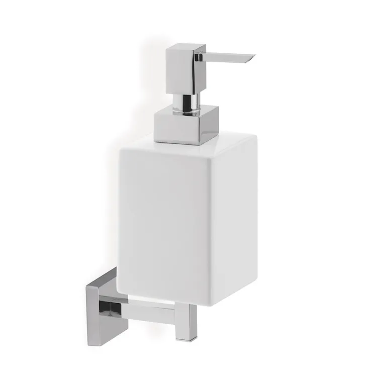 Urania dispenser sapone bianco in ceramica pompetta cromata codice prod: 000U3008 product photo