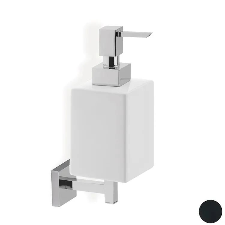 Urania dispenser sapone nero in ceramica pompetta cromata codice prod: 000U3023 product photo