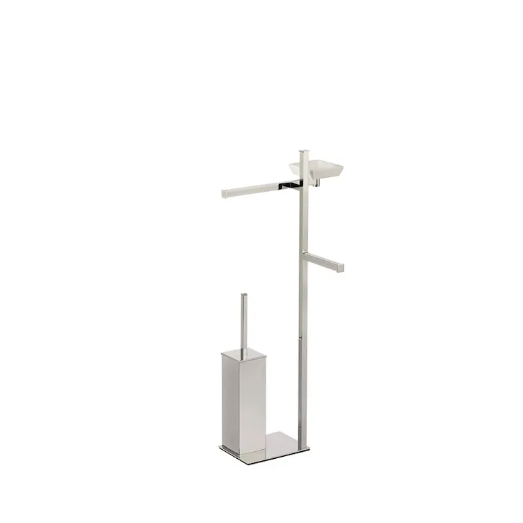 Urania piantana portascopino, portasalviette, portarotolo e portasapone ottone cromato codice prod: 000U21M08 product photo