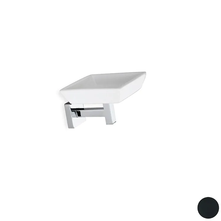 Urania porta sapone in ceramica base nera codice prod: 000U0923 product photo
