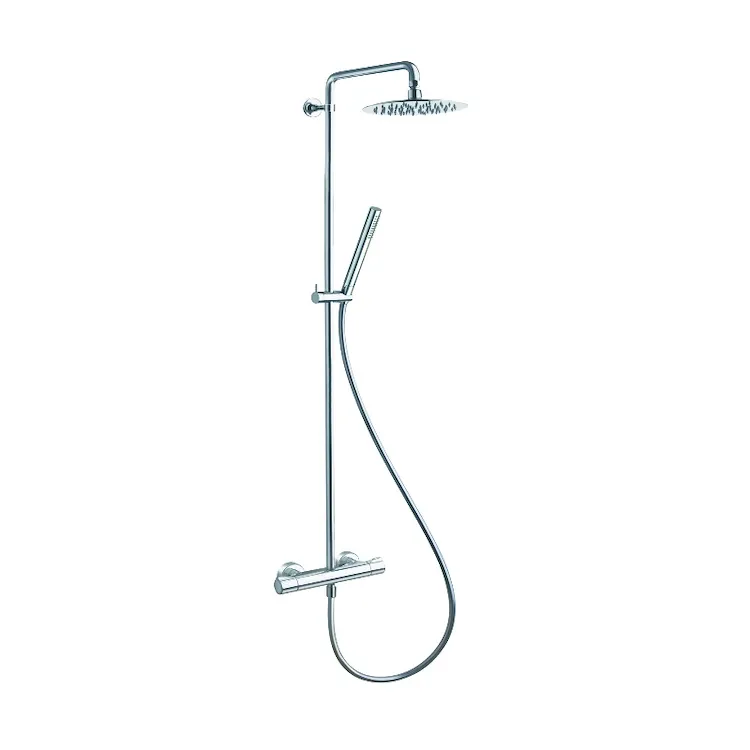 Ttheta miscelatore doccia termostatico con colonna e soffione cromato codice prod: LISTE45851 product photo