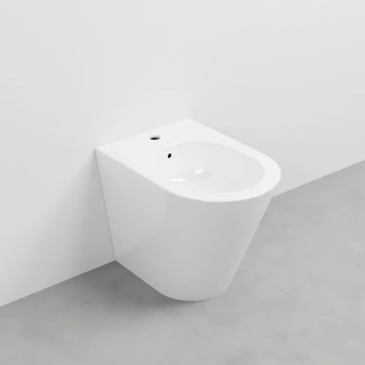 Mare bidet a terra bianco lucido monoforo codice prod: MRBI product photo