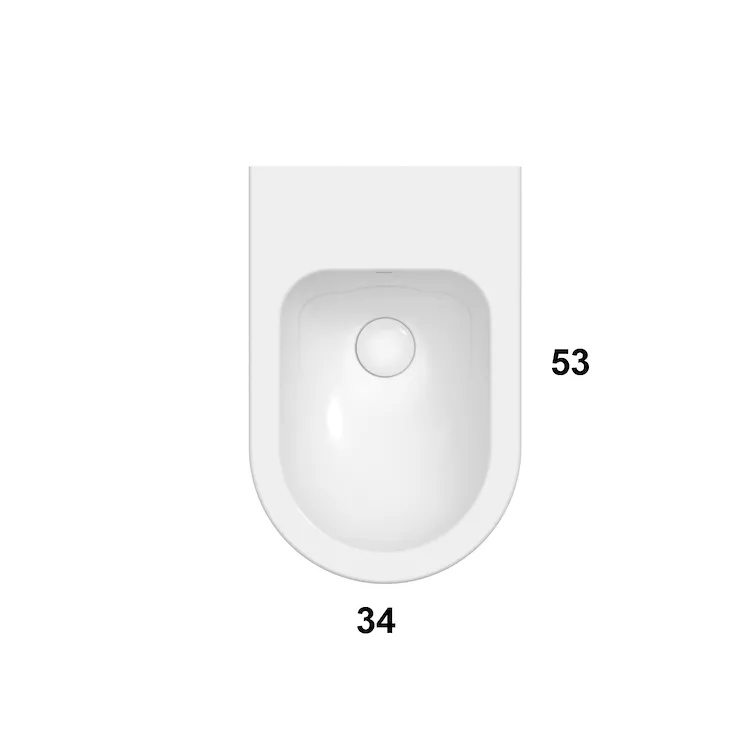 Mode bidet a terra bianco lucido codice prod: ME009BI product photo