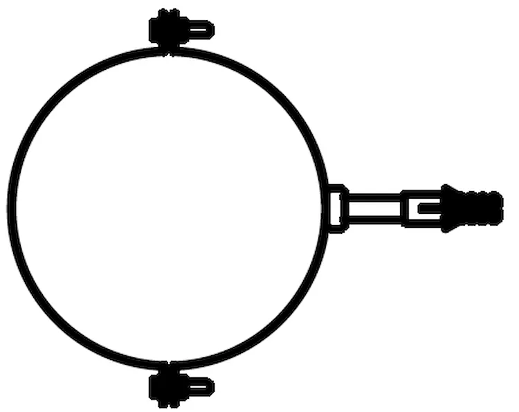 Collare a parete ad un vincolo mp inox codice prod: DSV16530 product photo