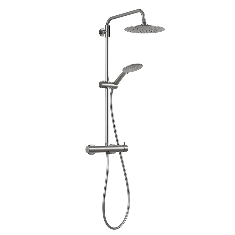 Star Plus colonna doccia con miscelatore 3 getti con soffione 22,5 grigio lucido codice prod: 0000GYSC1025260 product photo