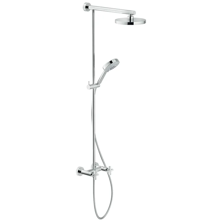 Lira gruppo colonna doccia con doccetta 3 getti e soffione termo cromato codice prod: LR116230/30CR product photo