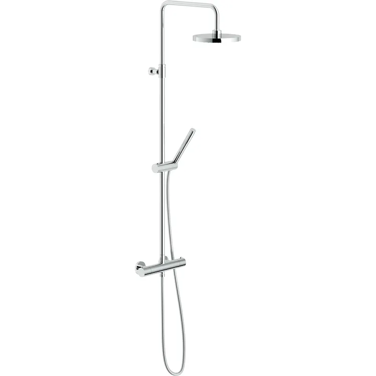 Plus miscelatore colonna doccia con doccetta 1 getto e soffione cromato codice prod: PL00030/50CR product photo