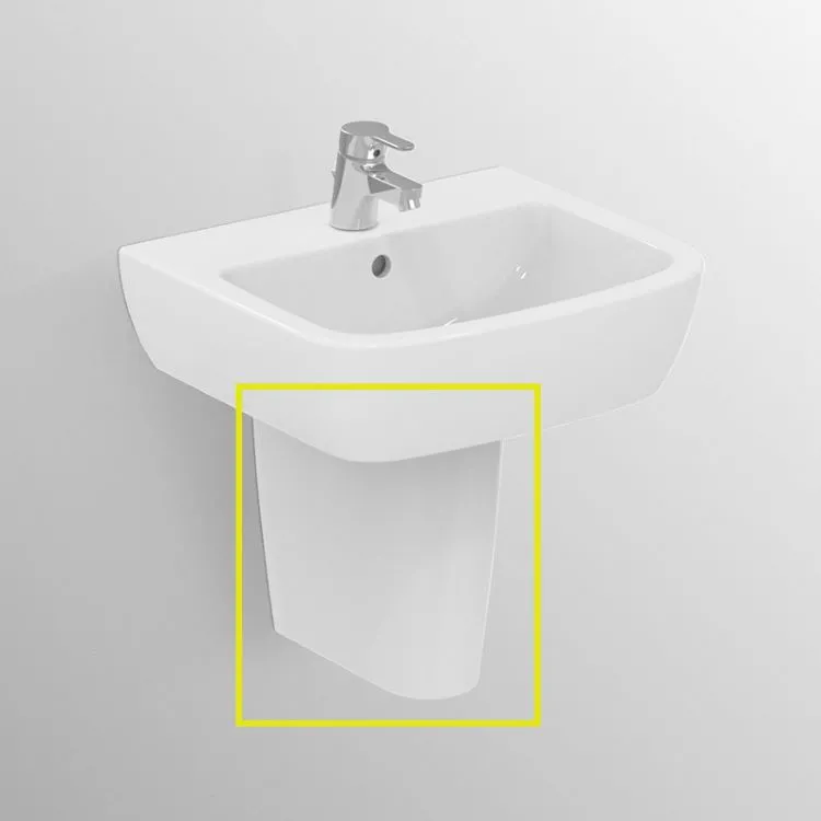 Gemma2 semicolonna per lavabo bianco lucido codice prod: J521601 product photo
