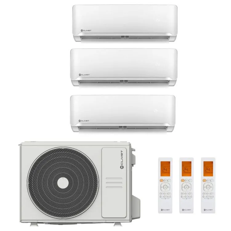 Condizionatore trialsplit Cristallo 2 9000+9000+12000 btu inverter wifi 6,2 kw codice prod: IMA1-Y 27M(2) IMA1-Y 35M MU2-Y product photo