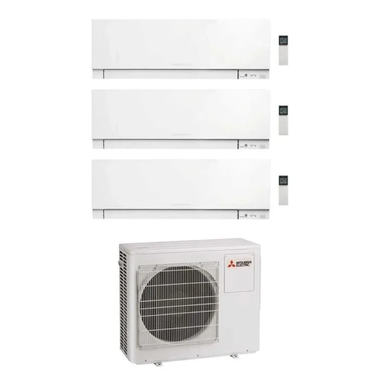condizionatore trialsplit kirigamine zen 7000 + 7000 + 15000 btu wifi inverter codice prod: MSZ-EF22(2)42VGKW PXZ-4F75VG product photo