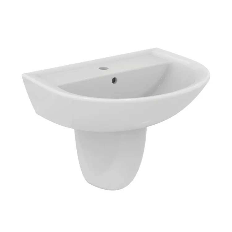 Eurovit lavabo 65 con semicolonna bianco lucido codice prod: W332201 W333001 product photo