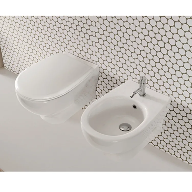 Grace wc+bidet+sedile rallentato sospesi bianco lucido codice prod: GRS03BI+GRS10BI+GR022B product photo