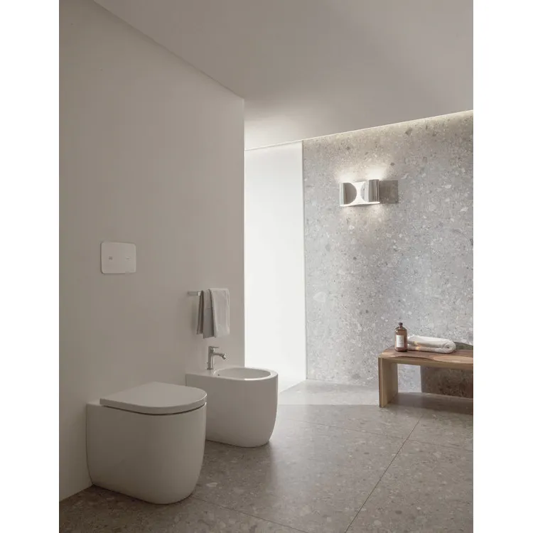 Blend curve wc sospeso quablade® t375101 + bidet t368701 + sedile t376101 bianco codice prod: T375101+ T375301+T376101 product photo