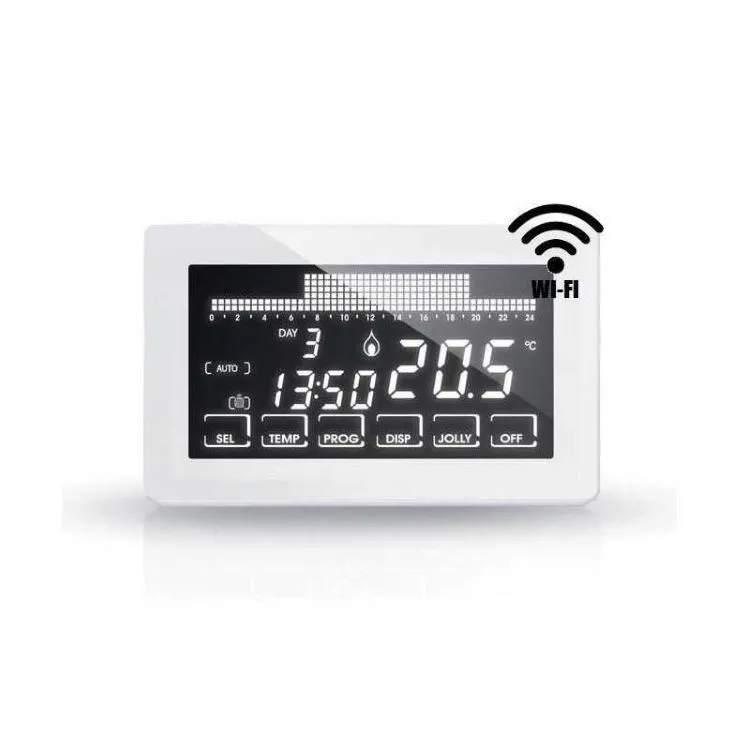 Cronotermostato settimanale Intellitouch a semi-incasso touchscreen wifi codice prod: CH193BWIFI product photo