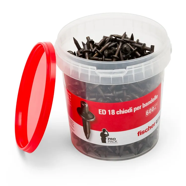 600 Chiodi a percussione ED 18 in barattolo (600 Pz.) codice prod: 513848 product photo