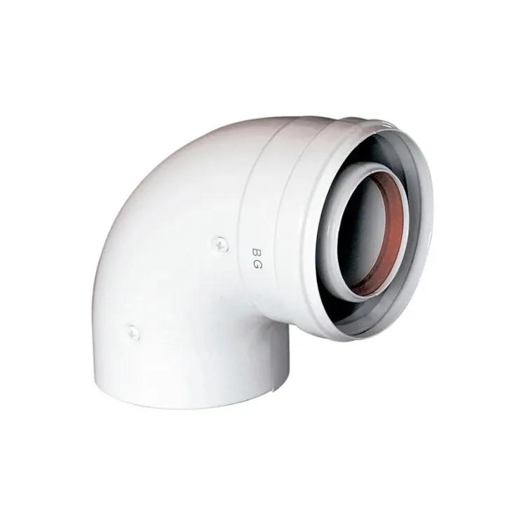 Cruva coassiale 90&deg; con diametro 60/100 codice prod: KHG71410141 product photo