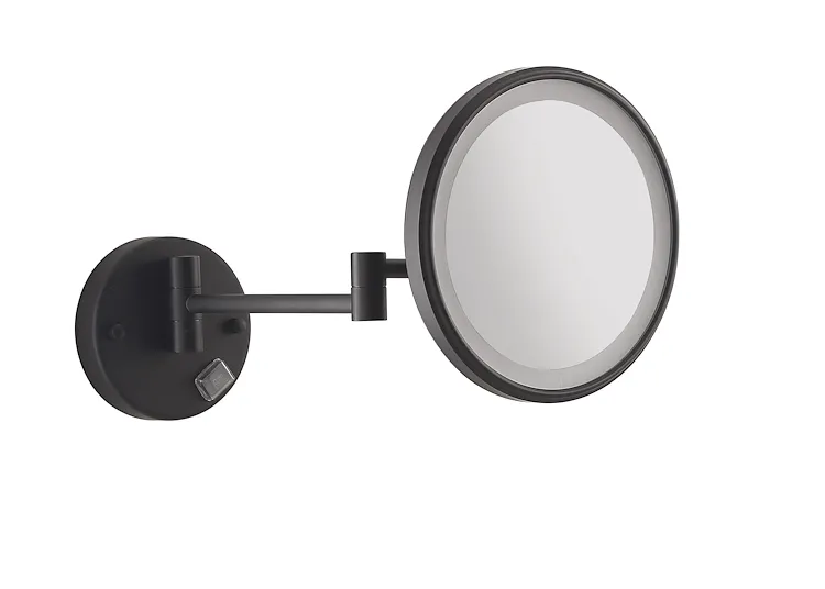 EVA specchio ingranditore tondo 5x con led nero opaco codice prod: 000021171400000 product photo
