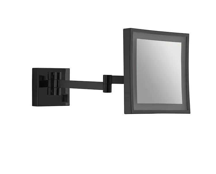 NINA specchio ingranditore quadrato con led nero codice prod: 000021141400000 product photo