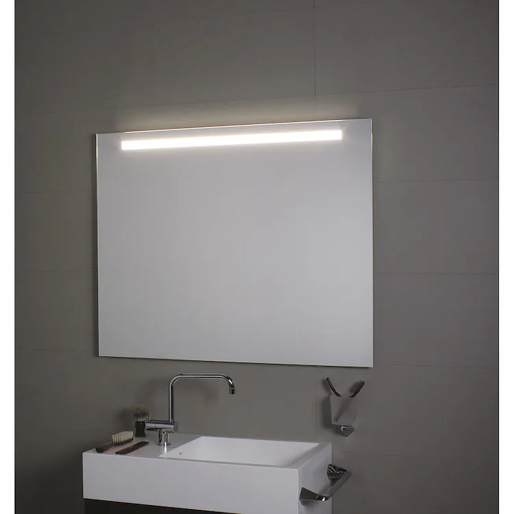Confort line led lc0349 specchio lunghezza 120 altezza 70 illuminazione frontale superiore codice prod: LC0349 product photo