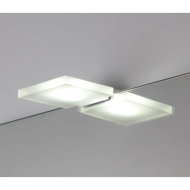 Lampada led 10,7 cm quadrata luce metacrilato codice prod: 7905 product photo