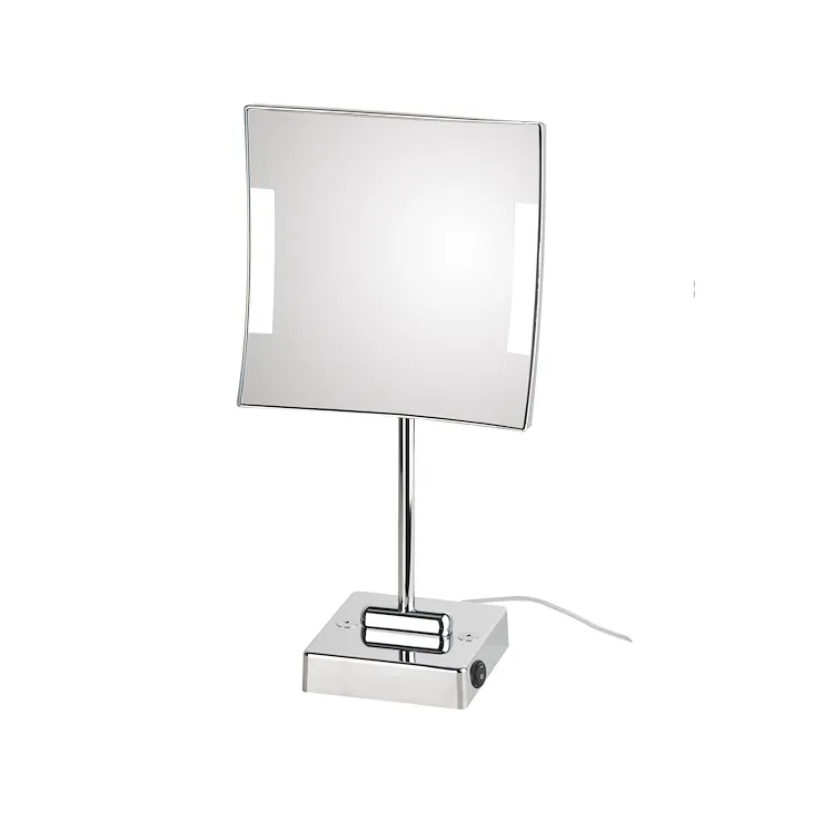 Quadrolo Led specchio ingranditore x3 quadrato cromato codice prod: C62/1KK3 product photo