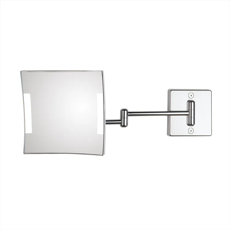 Specchio ingranditore x3 da parete a 2 braccia serie Quadrolo led codice prod: C60/2KK3 product photo