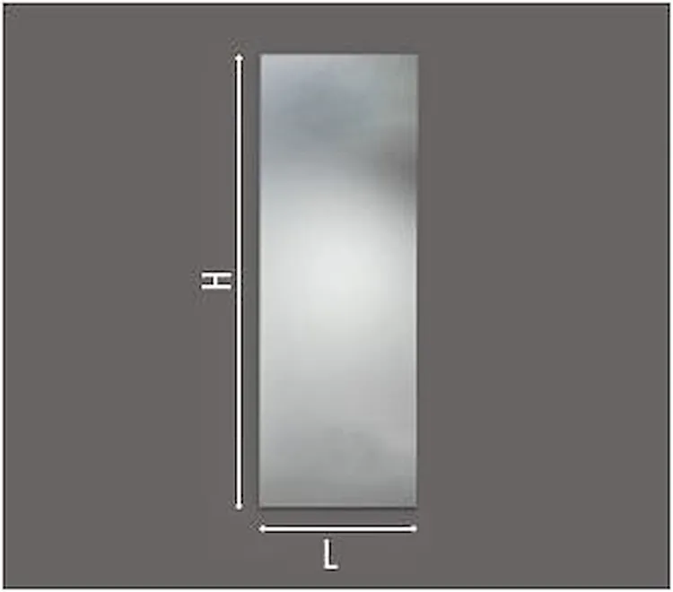 Specchiera semplice c/telaio alluminio l 35 x h 70 x p 2,5 c/interrutore codice prod: DSV17585 product photo