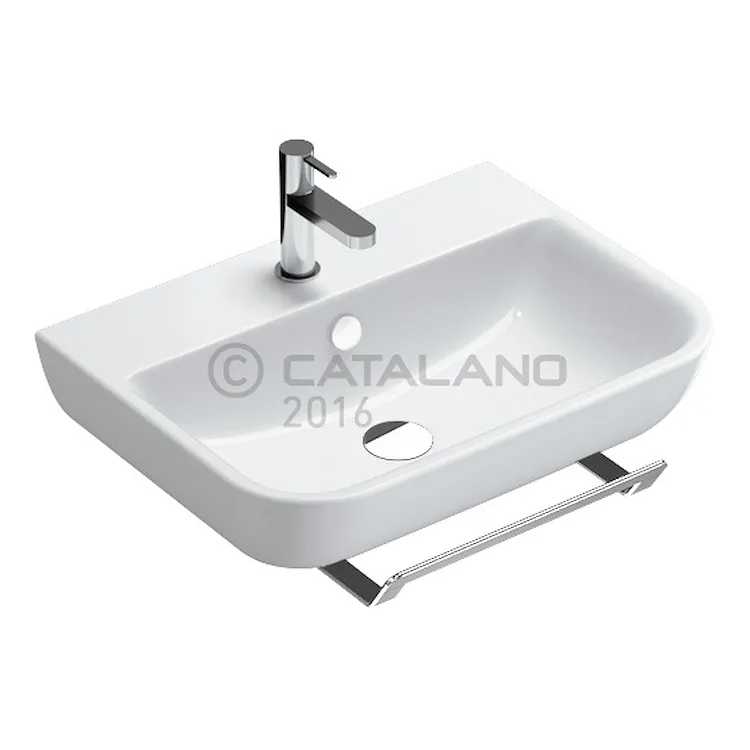 Sfera lavabo sospeso 1foro 60x45 bianco senza fissaggi codice prod: 160BSF00 product photo
