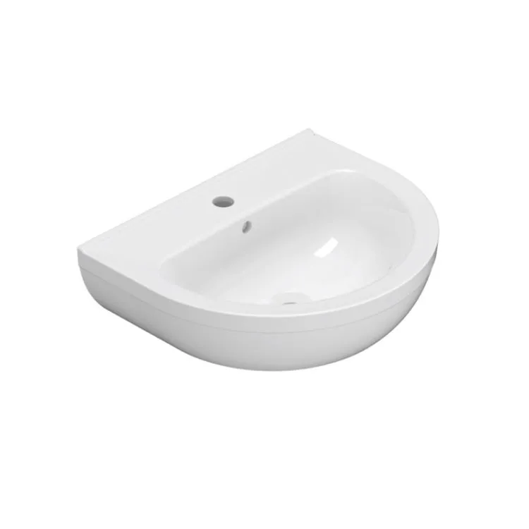 Grace lavabo sospeso/colonna 55x45 bianco lucido monoforo codice prod: GRN55BI product photo