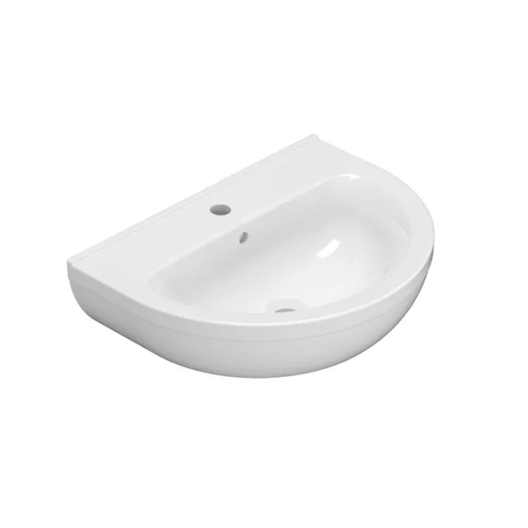 Grace lavabo sospeso/colonna 60x45 bianco lucido monoforo codice prod: GRN60BI product photo