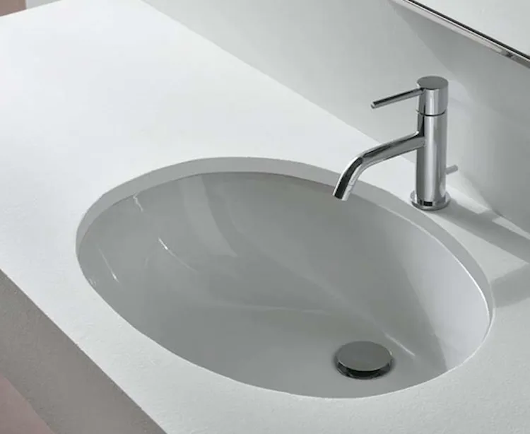 Sibari lavabo a incasso 57x43 bianco lucido codice prod: VA018BI product photo