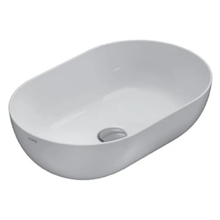T-edge lavabo da appoggio 54x36 bianco lucido codice prod: B6054BI product photo