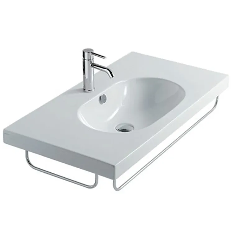 M2 5232 lavabo sospeso 1 foro 90x48 bianco codice prod: 5232 product photo