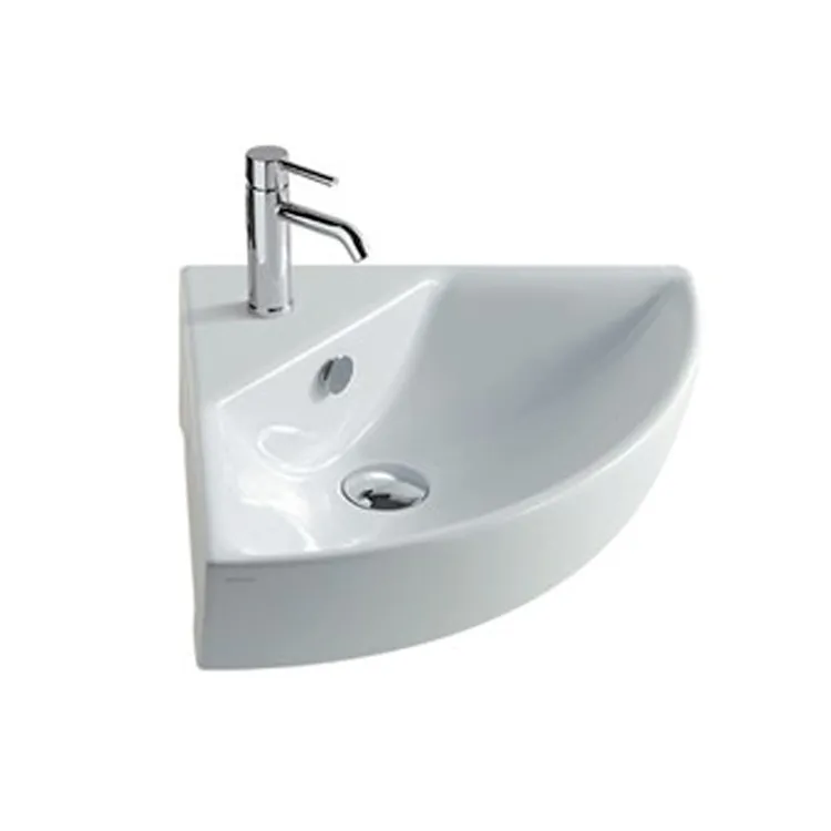 M2 lavabo angolare sospeso 45x45 bianco lucido monoforo codice prod: 5202 product photo