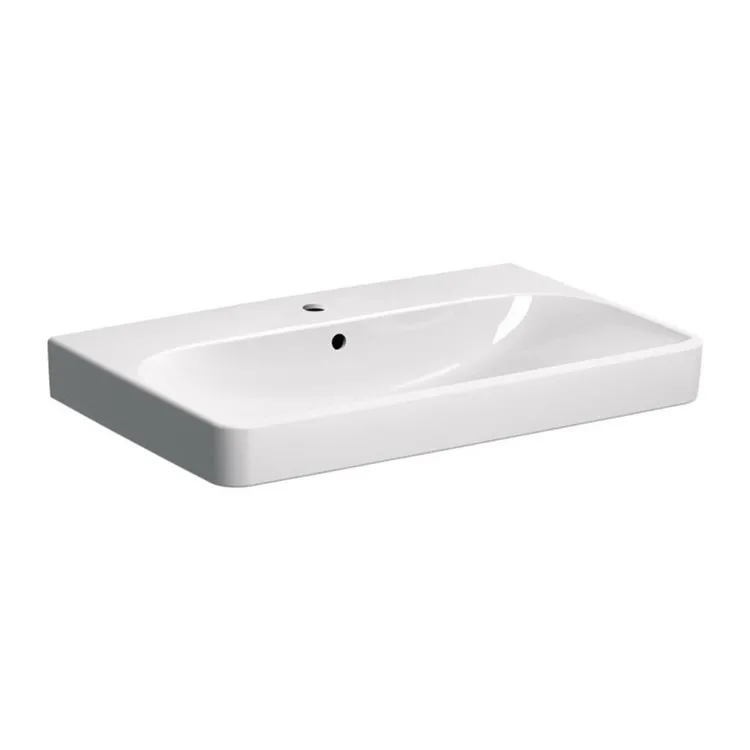 Smyle square lavabo appoggio/sospeso 75x46 bianco codice prod: 500.249.01.1 product photo