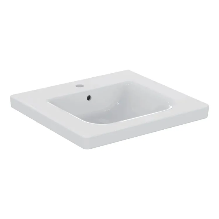 Connect Freedom lavabo con troppopieno 60x55 bianco lucido codice prod: E548201 product photo