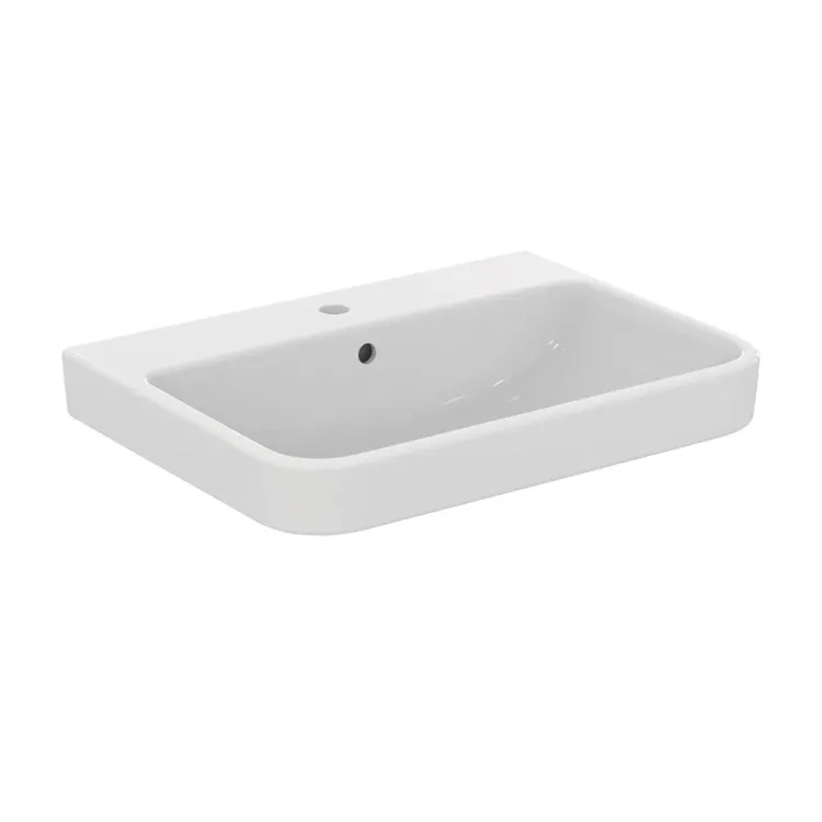 I.Life B lavabo da appoggio 65 bianco lucido monoforo codice prod: T460601 product photo
