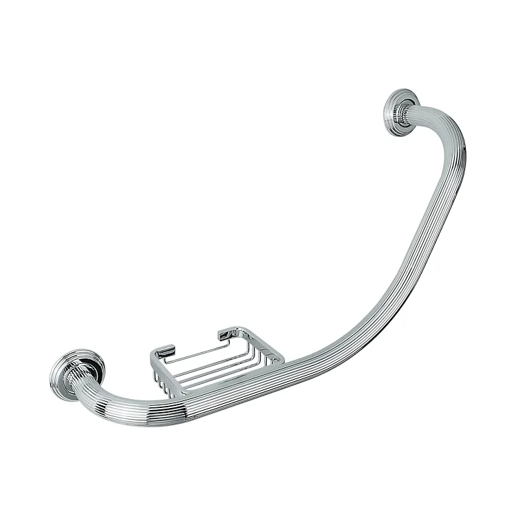 Hermitage b3375 maniglione da vasca cro c/portasapone codice prod: B33750CR product photo