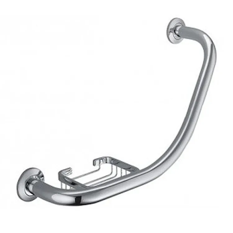 Maniglione b9722 da vasca con porta sapone reversibile cromato codice prod: B97220CR product photo
