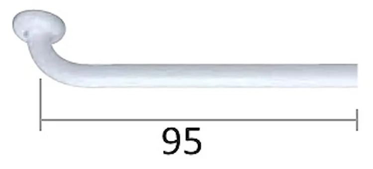 Curva terminale c/prolunga cm 95 riv. codice prod: DSV13878 product photo
