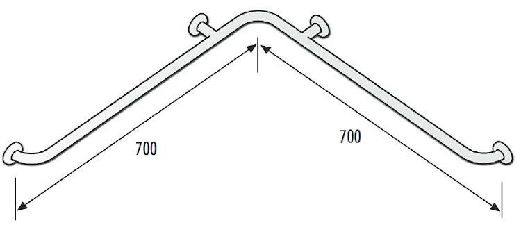 Dsv06802 corrimano angolo acciaio rivest. nylon codice prod: DSV06802 product photo