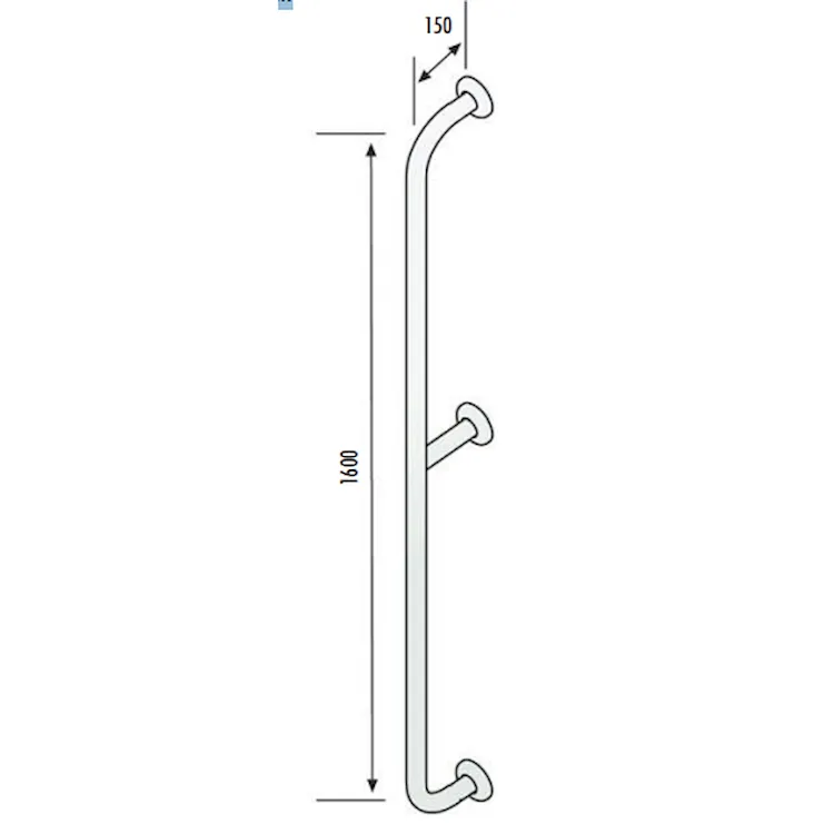 Dsv06804 corrimano verticale par./par. acciaio codice prod: DSV06804 product photo