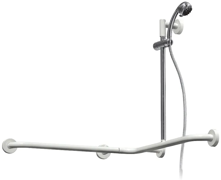 Dsv11393 corrimano angolo con saliscendi dx bianco codice prod: DSV11393 product photo