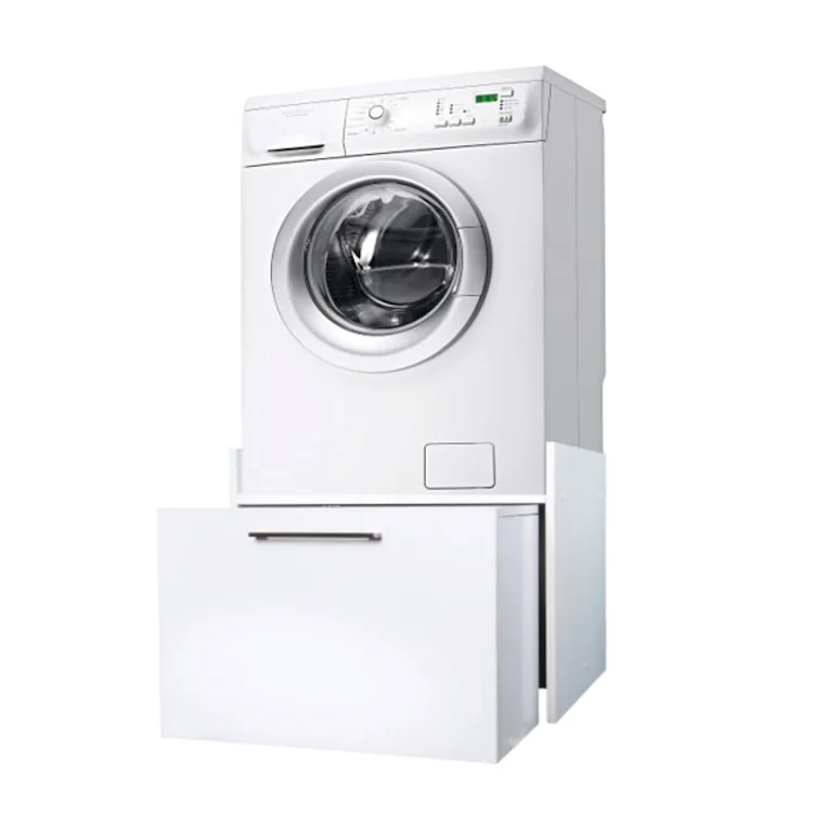 Mobile alza lavatrice con cassettone portabiancheria estraibile e kit per lavatrice antivibrazione codice prod: 5018D product photo