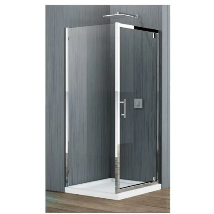 Zephyros F parete fissa 68x71 profilo cromato e vetro trasparente codice prod: ZEPHYRF68-1K product photo