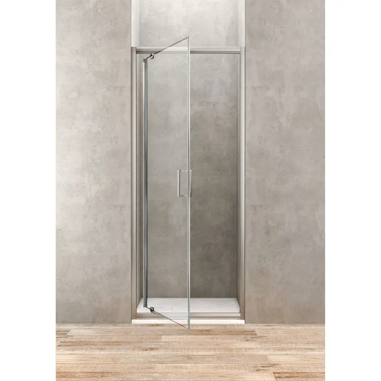 Gold porta battente 78x82 per box doccia angolare profilo cromato e vetro trasparente codice prod: BB GOL T PG80 product photo