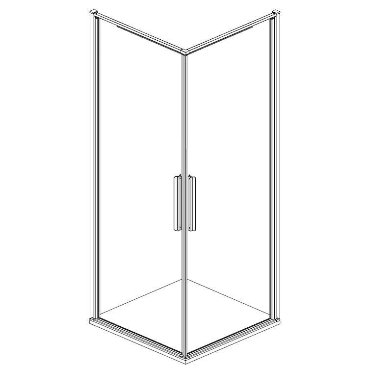 Porta pivot hall six 90 angolo argento lucido reversibile codice prod: DSV17536 product photo